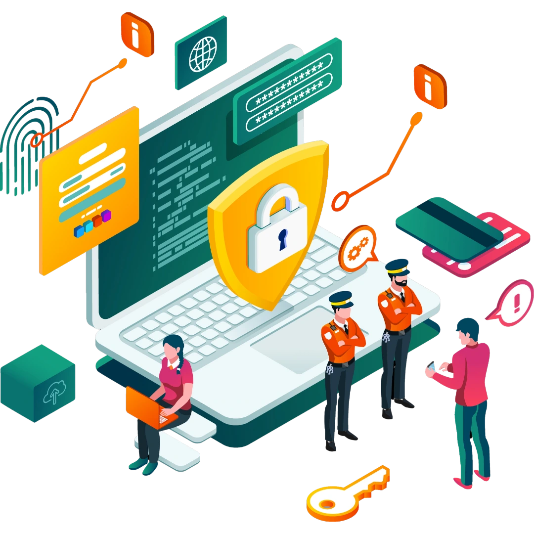 Sızma Testi(PENTEST) İzometrik Tanıtım Görseli